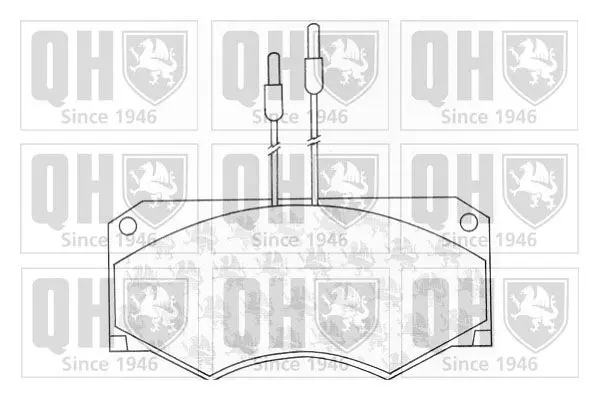 Handler.Part Brake pad set, disc brake QUINTON HAZELL BP672 1