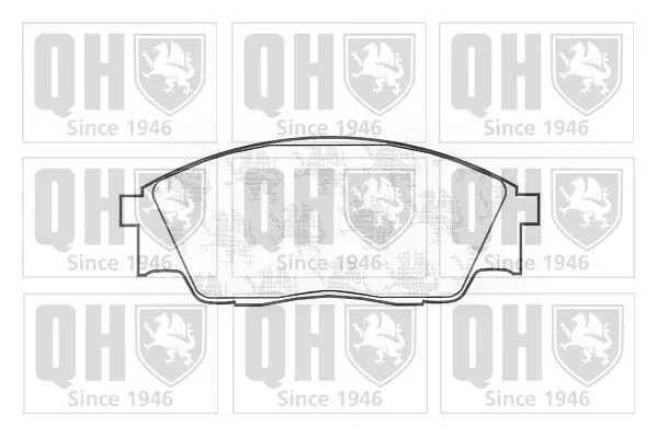 Handler.Part Brake pad set, disc brake QUINTON HAZELL BP684 1