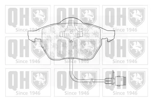 Handler.Part Brake pad set, disc brake QUINTON HAZELL BP691 1