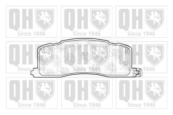 Handler.Part Brake pad set, disc brake QUINTON HAZELL BP707 1