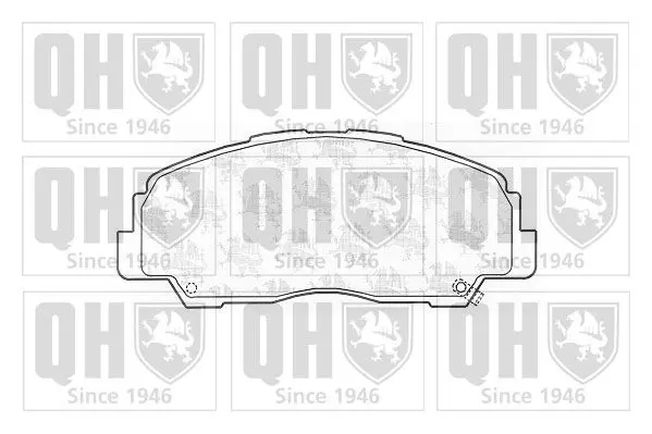 Handler.Part Brake pad set, disc brake QUINTON HAZELL BP710 1