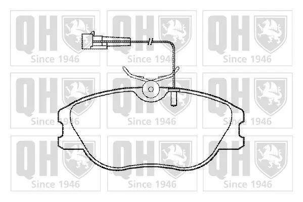 Handler.Part Brake pad set, disc brake QUINTON HAZELL BP740 1