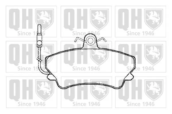 Handler.Part Brake pad set, disc brake QUINTON HAZELL BP743 1