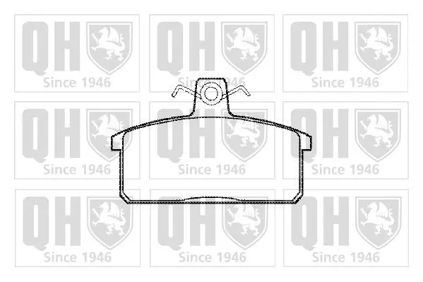 Handler.Part Brake pad set, disc brake QUINTON HAZELL BP753 1