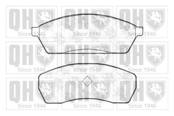 Handler.Part Brake pad set, disc brake QUINTON HAZELL BP770 1