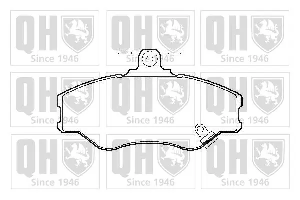 Handler.Part Brake pad set, disc brake QUINTON HAZELL BP790 1