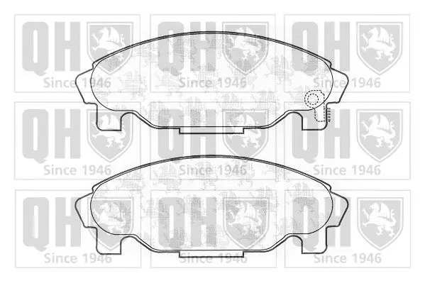 Handler.Part Brake pad set, disc brake QUINTON HAZELL BP806 1