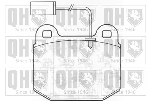 Handler.Part Brake pad set, disc brake QUINTON HAZELL BP822 1