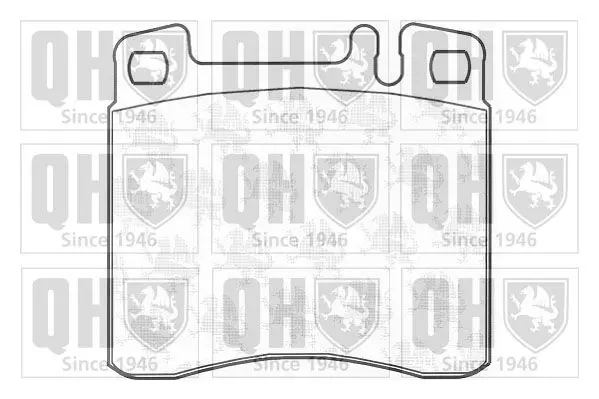 Handler.Part Brake pad set, disc brake QUINTON HAZELL BP843 1