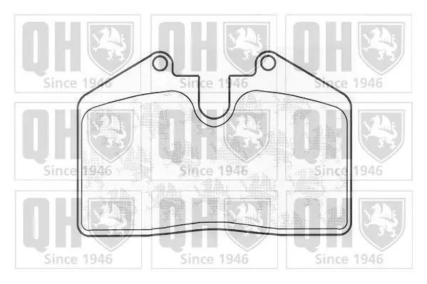 Handler.Part Brake pad set, disc brake QUINTON HAZELL BP849 1