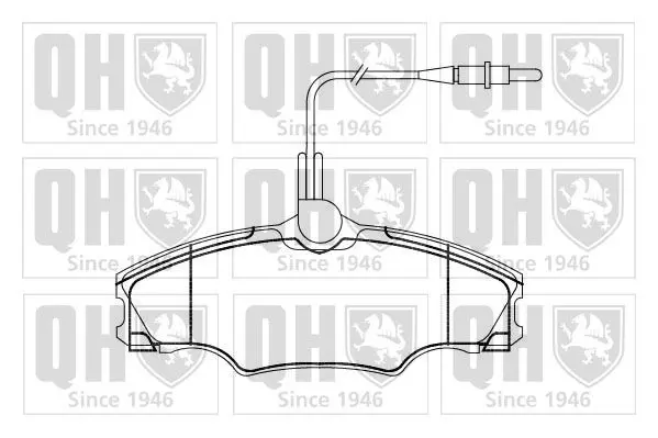 Handler.Part Brake pad set, disc brake QUINTON HAZELL BP864 1