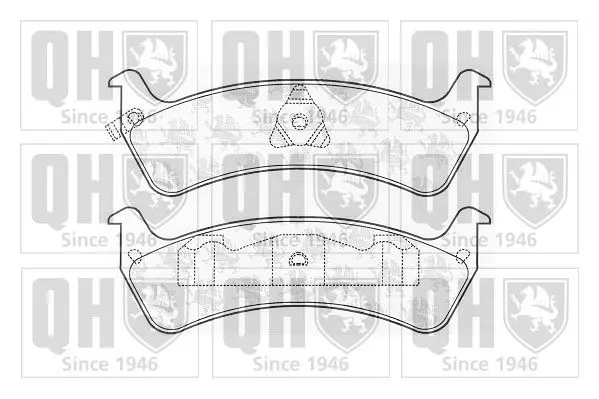 Handler.Part Brake pad set, disc brake QUINTON HAZELL BP887 1