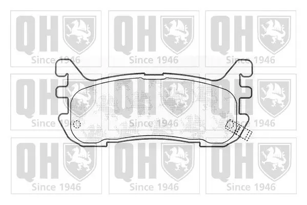 Handler.Part Brake pad set, disc brake QUINTON HAZELL BP907 1