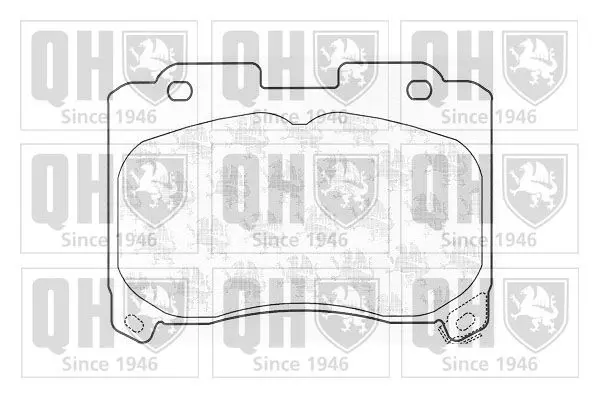 Handler.Part Brake pad set, disc brake QUINTON HAZELL BP910 1