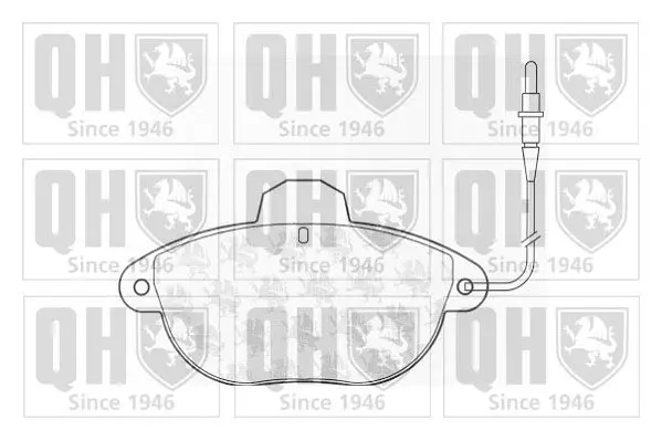 Handler.Part Brake pad set, disc brake QUINTON HAZELL BP923 1