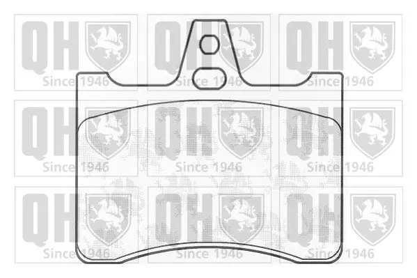 Handler.Part Brake pad set, disc brake QUINTON HAZELL BP924 1