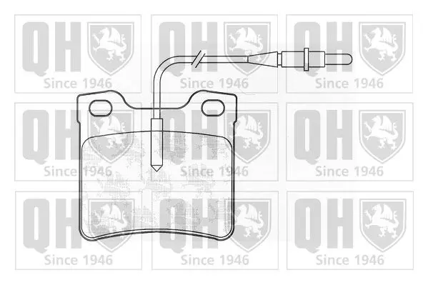 Handler.Part Brake pad set, disc brake QUINTON HAZELL BP929 1