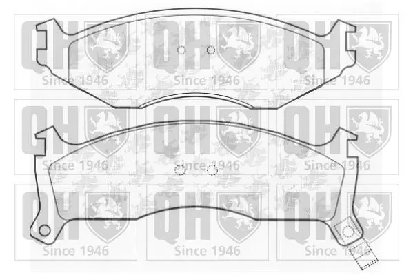 Handler.Part Brake pad set, disc brake QUINTON HAZELL BP956 1