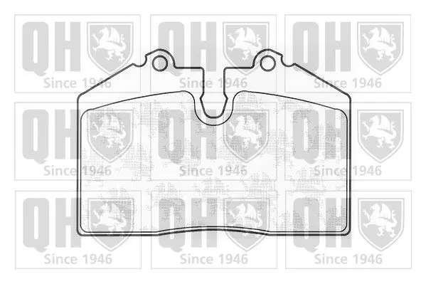 Handler.Part Brake pad set, disc brake QUINTON HAZELL BP972 1