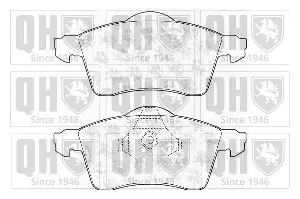 Handler.Part Brake pad set, disc brake QUINTON HAZELL BP974 1