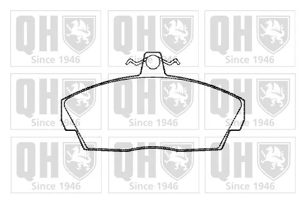 Handler.Part Brake pad set, disc brake QUINTON HAZELL BP981 1