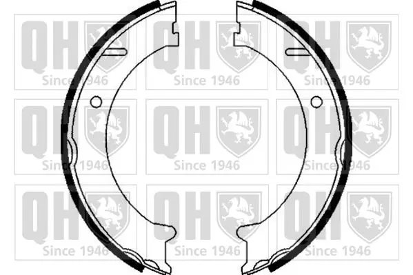 Handler.Part Brake shoe set, parking brake QUINTON HAZELL BS1098 1