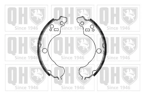 Handler.Part Brake shoe set QUINTON HAZELL BS1114 1