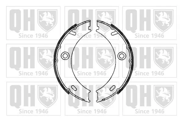 Handler.Part Brake shoe set, parking brake QUINTON HAZELL BS1129 1