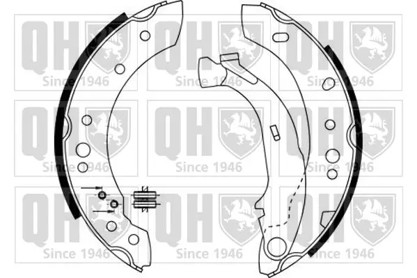 Handler.Part Brake shoe set QUINTON HAZELL BS1130 1