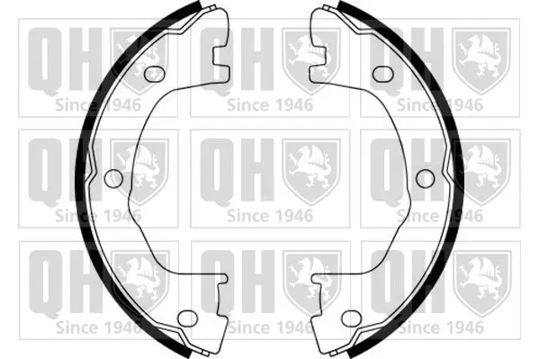 Handler.Part Brake shoe set, parking brake QUINTON HAZELL BS1140 1