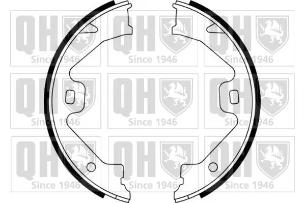 Handler.Part Brake shoe set, parking brake QUINTON HAZELL BS1141 1