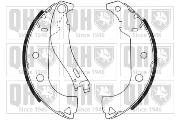 Handler.Part Brake shoe set QUINTON HAZELL BS1167 1