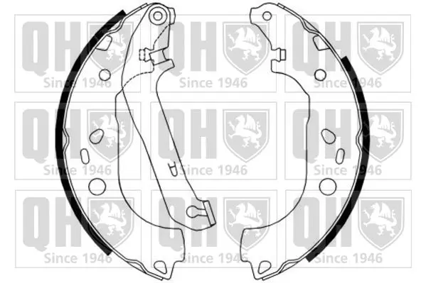 Handler.Part Brake shoe set QUINTON HAZELL BS1171 1