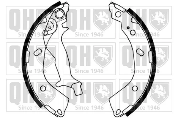 Handler.Part Brake shoe set QUINTON HAZELL BS1174 1