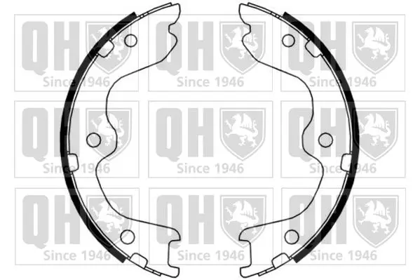 Handler.Part Brake shoe set, parking brake QUINTON HAZELL BS1190 1