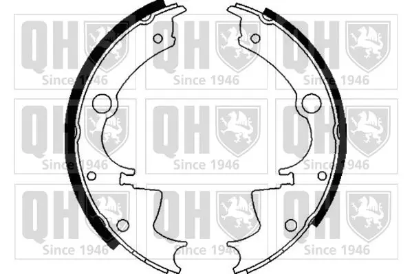 Handler.Part Brake shoe set QUINTON HAZELL BS535 1