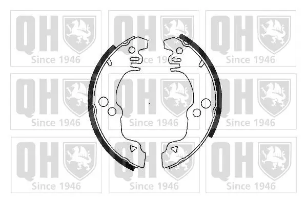 Handler.Part Brake shoe set QUINTON HAZELL BS542 1