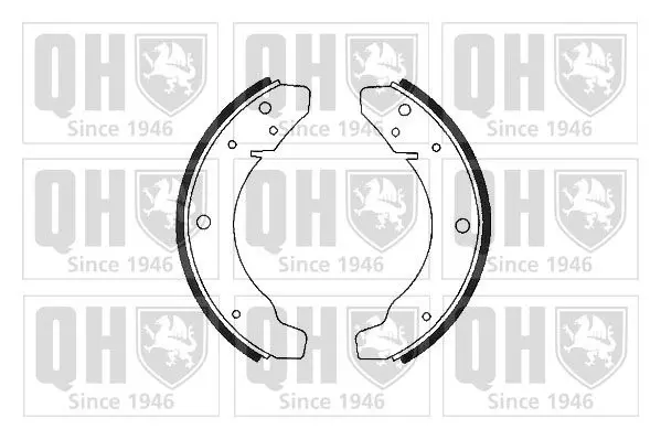 Handler.Part Brake shoe set QUINTON HAZELL BS543 1