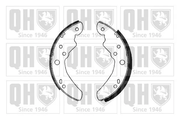 Handler.Part Brake shoe set QUINTON HAZELL BS592 1