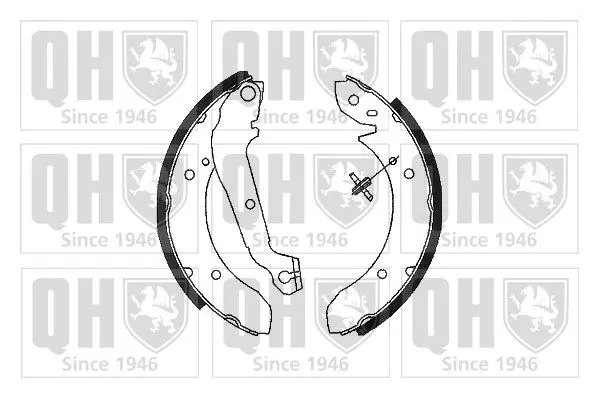 Handler.Part Brake shoe set QUINTON HAZELL BS612 1