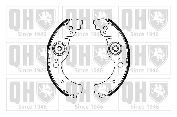 Handler.Part Brake shoe set QUINTON HAZELL BS626 1