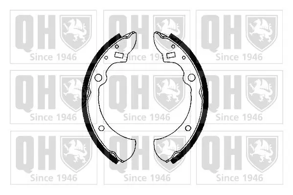 Handler.Part Brake shoe set QUINTON HAZELL BS666 1