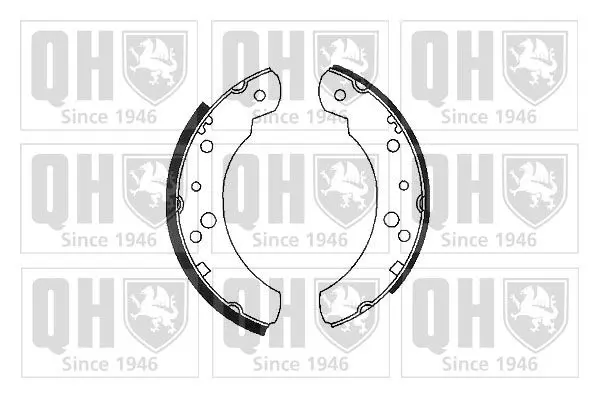 Handler.Part Brake shoe set QUINTON HAZELL BS720 1