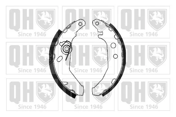 Handler.Part Brake shoe set QUINTON HAZELL BS801 1