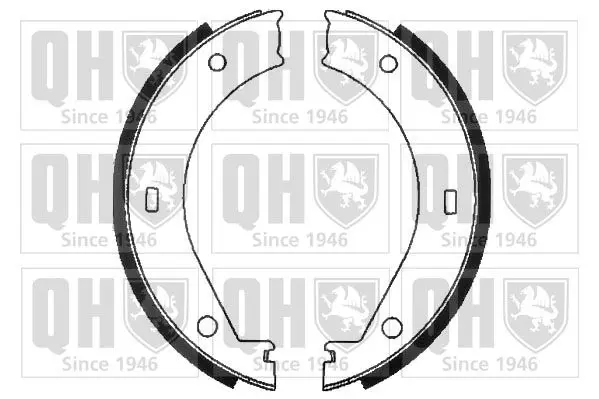 Handler.Part Brake shoe set, parking brake QUINTON HAZELL BS811 1