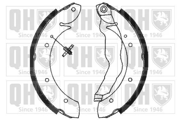 Handler.Part Brake shoe set QUINTON HAZELL BS887 1