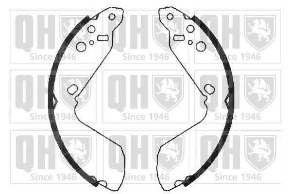 Handler.Part Brake shoe set QUINTON HAZELL BS897 1