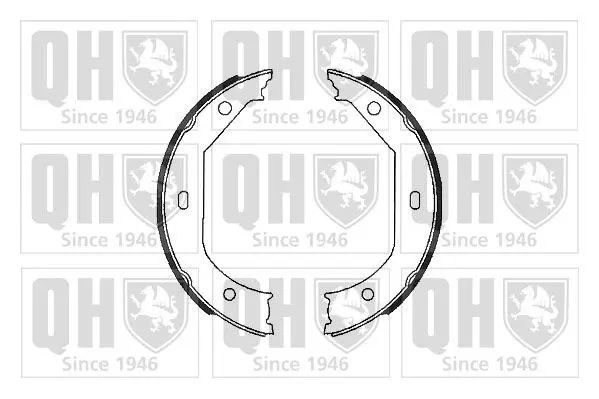 Handler.Part Brake shoe set, parking brake QUINTON HAZELL BS996 1