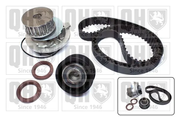 Handler.Part Water pump & timing belt set QUINTON HAZELL QBPK1460 1