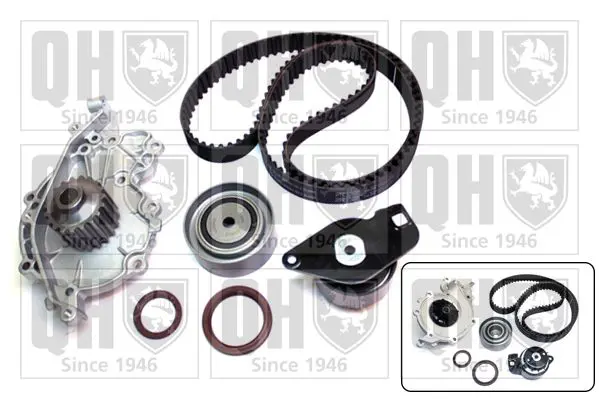 Handler.Part Water pump & timing belt set QUINTON HAZELL QBPK2550 1